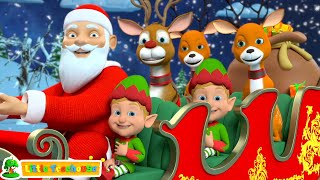 Jingle Bells Christmas Song Nursery Rhymes And Cartoon Videos by Little Treehouse [upl. by Nebeur]