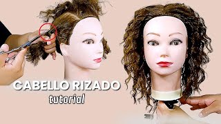 🔴CORTE DE CABELLO RIZADO ►EN 3 PASOS  VOLUMEN ▬ CLASE 2 [upl. by Head138]