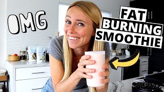 My Daily FAT BURNING Strawberry Smoothie Smoothies For Weight Loss [upl. by Dennis]