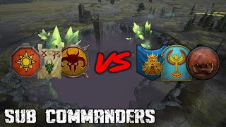 SUB COMMANDERS 3v3  Total War Warhammer 2 [upl. by Sadoff]