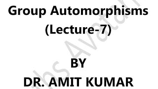 Groups of Automorphisms of Finite and Infinite Cyclic Groups [upl. by Doy]