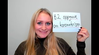 Video 788 Oppgave B2 om koronakrisen [upl. by Marnia]