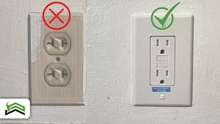 How To Replace An Old 2 Prong Outlet Using 3 Prong GFCI [upl. by Wileen]