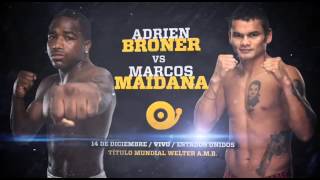 COMBATE SPACE  BRONER vs MAIDANA  14122013 [upl. by Wemolohtrab288]