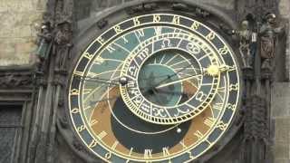 捷克布拉格舊市政廳天文鐘Astronomical Clock Prague Czech Republic [upl. by Secnarf]