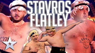 STAVROS FLATLEY  All Performances  Britains Got Talent [upl. by Gnov]