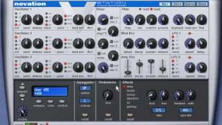 How to make house bass sound with Novation VStation VST [upl. by Nurav317]