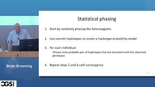 Brian Browning  Haplotype phasing methods and accuracy  CGSI 2022 [upl. by Nalloh49]