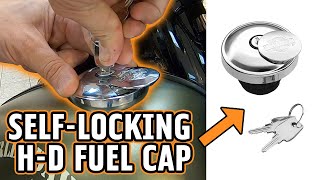 How to Open a HarleyDavidson SelfLocking Gas Cap  Denneys HD [upl. by Relyhcs]