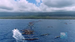 Largest outrigger canoe race in the world  50th Queen Liliuokalani Canoe Race in KailuaKona [upl. by Oiled]