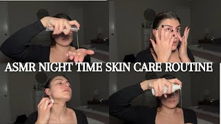 ASMR NIGHT TIME SKIN CARE ROUTINE [upl. by Yelekalb]