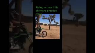 Dirt bike riding on track [upl. by Livi460]