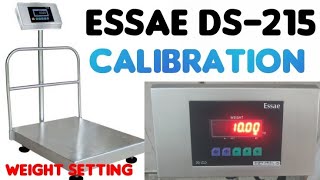 essae ds215 weighing scale calibration  essae weighing scale settings [upl. by Otis]