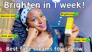 Top 3 brightening face creams you should use now  Best brightening face creams for all skin types [upl. by Cotter]