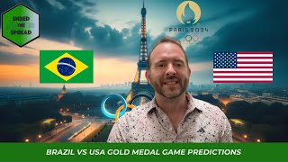 Brazil vs USA Prediction 🇧🇷🇺🇸  Womens Olympic Soccer Gold Medal [upl. by Brookner]