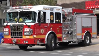 Philadelphia Fire Department Brand New Foam 16 Responding 82123 [upl. by Petronia559]