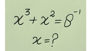 Olympiad Math l Cubic equation l Three solution of x [upl. by Launce186]