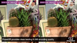 PowerVR Series5 video encoders H265 vs H264 quality [upl. by Timotheus]