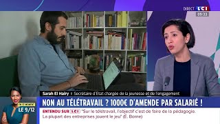 TELETRAVAIL OBLIGATOIRE  1 000€ DAMENDE PAR SALARIE [upl. by Adim724]