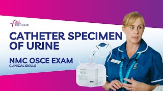 NMC OSCE  Catheter Specimen of Urine Clinical Skill  OSCE Guide [upl. by Nospmis]