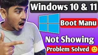 boot menu not showing windows 10  boot menu not opening [upl. by Dom385]