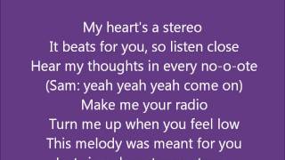 Glee  Stereo hearts  lyrics [upl. by Sewel212]