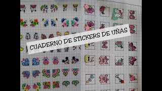 COMO HACER TU CUADERNO DE STICKERS PARA UÑAS [upl. by Aleka]