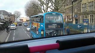 Bristol bus 74 Stokes Croft to UWE Campus Frenchay [upl. by Aisela]