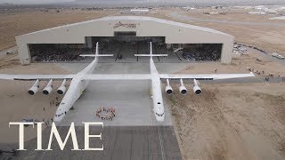 See The Worlds Biggest Airplane Roll Out For The First Time  TIME [upl. by Eymaj746]