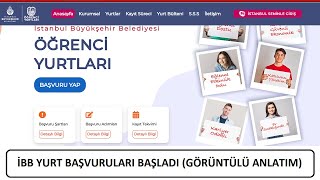 YURT BAŞVURUSU BAŞLADI  İBB ÖĞRENCİ YURTLARI BAŞVURULARI BAŞLADI YURT BAŞVURUSU NASIL YAPILIR [upl. by Acirea]