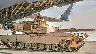 C17 Globemaster III Loading M1A1 ABRAMS Tank [upl. by Ligetti]