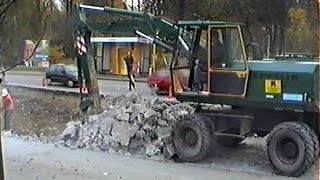 MAN F8 Zeppelin ZM ROAD CONSTR  Fahrbahndeckenerneuerung Stuttgart Germany 07111990 [upl. by Aylat]