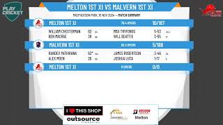 Melton 1st XI v Malvern 1st XI [upl. by Ashmead]