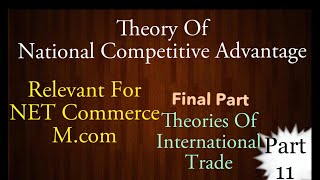 Porters National Competitive Advantage Theory Relevat for Ugc NET Commerce and Mcom [upl. by Clotilde679]