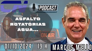 CN PODCAST  MARCOS MELLO  Asfalto Rotatórias Água [upl. by Asyen789]