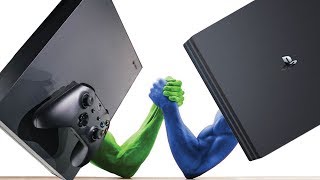 Xbox One X vs PS4 Pro Release COMPARISON 4K [upl. by Neil]