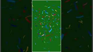 confetti green screen  green screen confetti  confetti blast green screen  Mondal Screen [upl. by Ellennad]