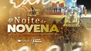 4ª NOITE DA NOVENA na festa de São Francisco das Chagas  🔴AO VIVO 280924 [upl. by Whelan]