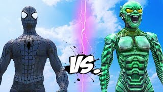 BLACK SPIDERMAN vs GREEN GOBLIN  Epic Battle [upl. by Adnirol]