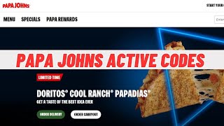 Papa Johns Promo Code 2023  Papa Johns 10 Promo Code  Papa Johns Papa Bowls [upl. by Ansaev]