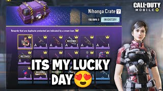 I was lucky with the new Nihonga Crate Codm [upl. by Aryajay]