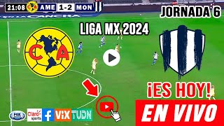 América vs Monterrey en vivo donde ver a que hora juega América vs Rayadas Femenil Liga MX 2024 [upl. by Demah]