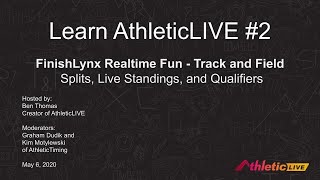 Learn AthleticLIVE 2 Realtime FinishLynx Splits Compiled Results and Live Qualifiers [upl. by Notsob814]