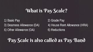 What is Pay ScalePay Band  Explained [upl. by Light]