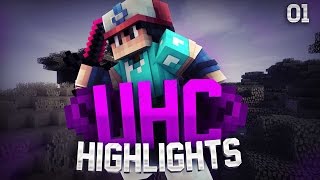 FIRST WIN • Minecraft UHC Highlights 01  Fazon [upl. by Dorsman935]