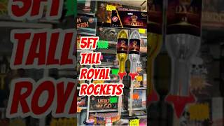 5FT Tall Giant Rockets  Royals By Gemstone Fireworks fireworksuk [upl. by Tabby582]