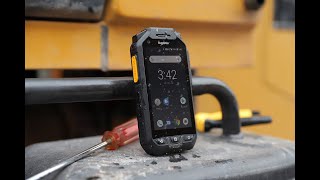 RugGear industrial smartphone with PTT Push to Talk Technology [upl. by Eilsek349]