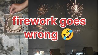 Firework goes wrong  watch till end fireworks comedy crackers trending shorts deepavali [upl. by Ak]