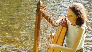 Celtic Harp Solo – A Trip to the Islands Keltische Harfe lever harp  Nadia Birkenstock [upl. by Adila]