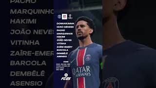 Our starting XI ⚔️ ucl psg [upl. by Olmstead350]